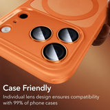 ESR iPhone 14/15/16/17 Pro & Pro Max Kameraskydd Armorite Orange