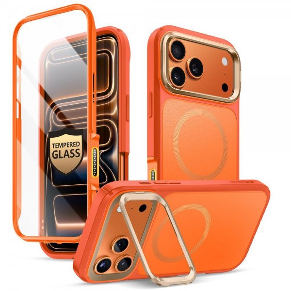 Supcase iPhone 17 Pro Skal Ares Flip MagSafe Orange
