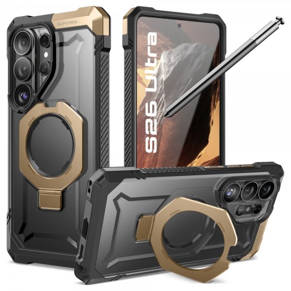 Supcase Samsung Galaxy S26 Ultra Skal UB Grip MagSafe Svart Guld