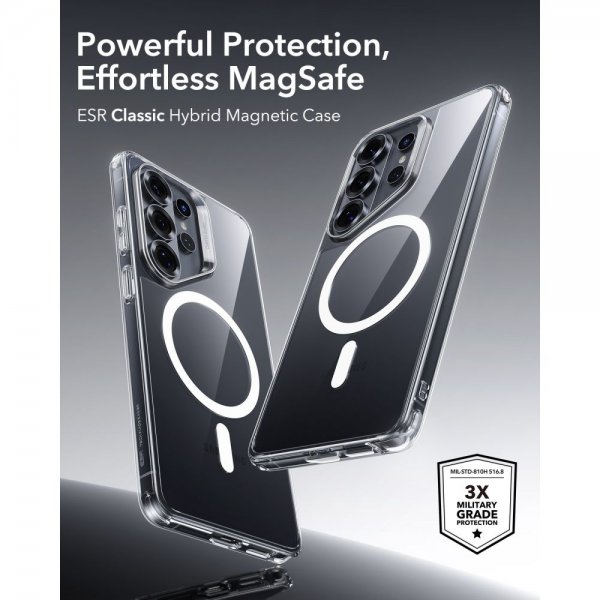 ESR Samsung Galaxy S26 Ultra Skal Classic Hybrid MagSafe Transparent