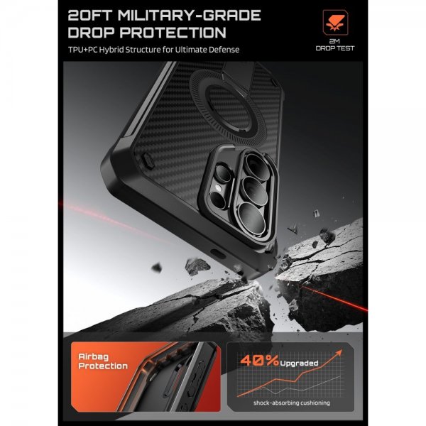 Supcase Samsung Galaxy S26 Ultra Skal UB Pro MagSafe Aramid Svart