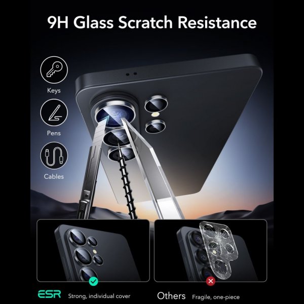 ESR Samsung Galaxy S26 Ultra Kameraskydd Armorite Transparent