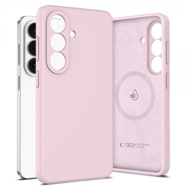 Tech-Protect Samsung Galaxy S26 Skal Silicone MagSafe Rosa