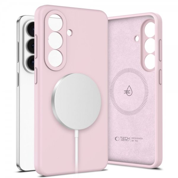 Tech-Protect Samsung Galaxy S26 Plus Skal Silicone MagSafe Rosa