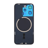 iPhone 15 Pro Baksida Glas med Magnet och Kameralins - Svart Titan