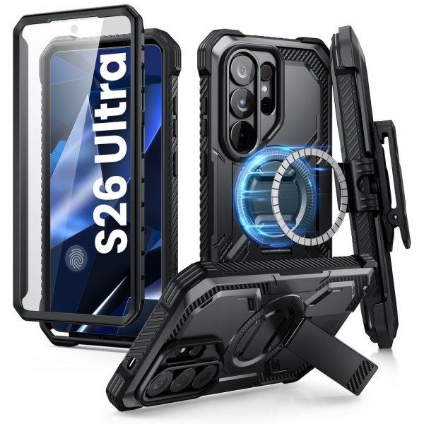 Supcase Samsung Galaxy S26 Ultra Skal ArmorBox Clip MagSafe Svart