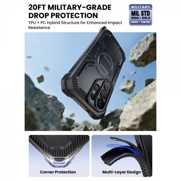 Supcase Samsung Galaxy S26 Ultra Skal ArmorBox Clip MagSafe Svart