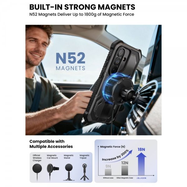 Supcase Samsung Galaxy S26 Skal ArmorBox MagSafe Svart