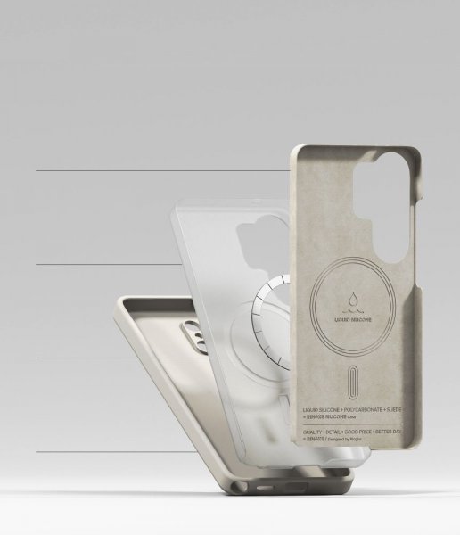 Ringke Samsung Galaxy S26 Ultra Skal Silicone Magnetic Beige