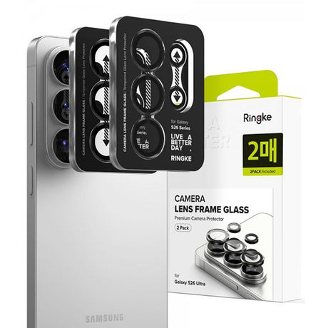 Ringke Samsung Galaxy S26 Ultra Kameraskydd Camera Lens Frame 2-pack