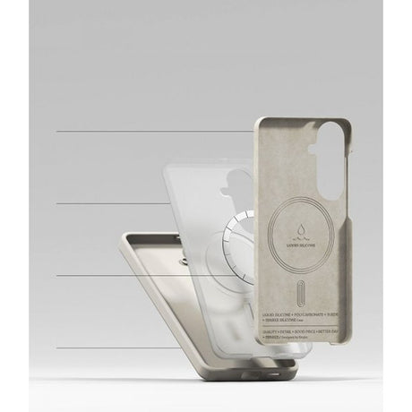 Ringke Samsung Galaxy S26 Plus Skal Silicone Magnetic Beige