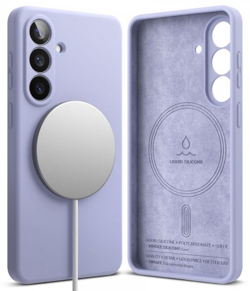 Ringke Samsung Galaxy S26 Skal Silicone Magnetic Lila