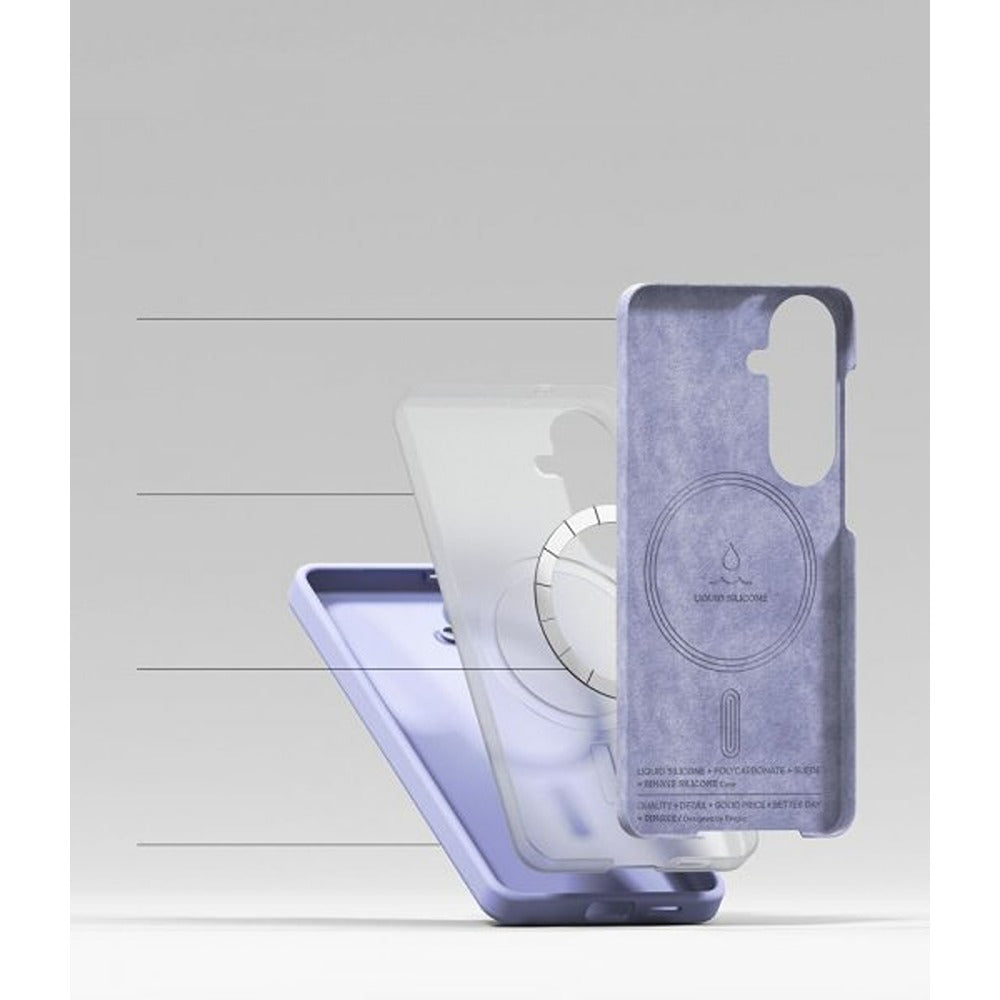 Ringke Samsung Galaxy S26 Skal Silicone Magnetic Lila