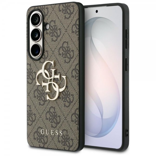 Guess Samsung Galaxy S26 Plus Skal 4G Metal Logo Brun