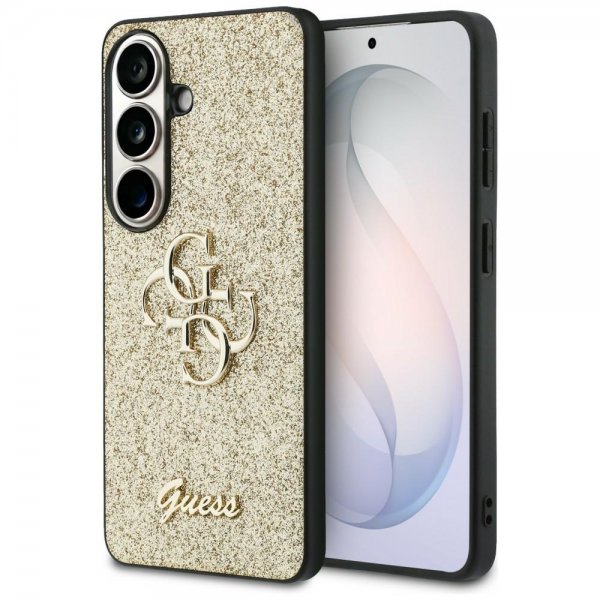 Guess Samsung Galaxy S26 Skal Fixed Glitter Guld
