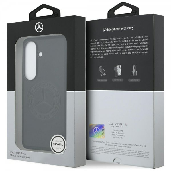 Mercedes Benz Samsung Galaxy S26 Skal Vintage Logo MagSafe Svart