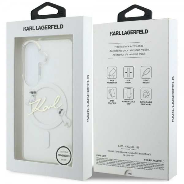 Karl Lagerfeld Samsung Galaxy S26 Plus Skal Script MagSafe Transparent