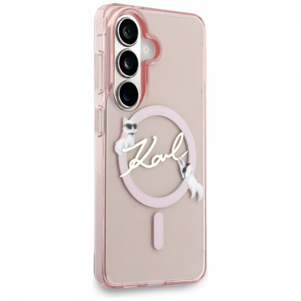 Karl Lagerfeld Samsung Galaxy S26 Skal Script MagSafe Rosa