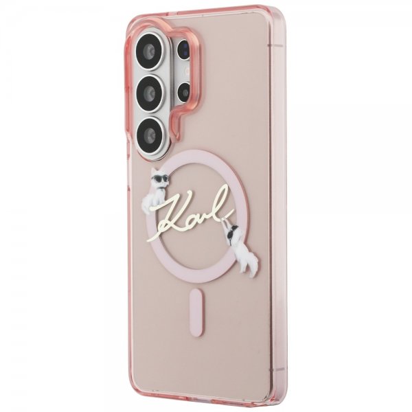 Karl Lagerfeld Samsung Galaxy S26 Ultra Skal Script MagSafe Rosa