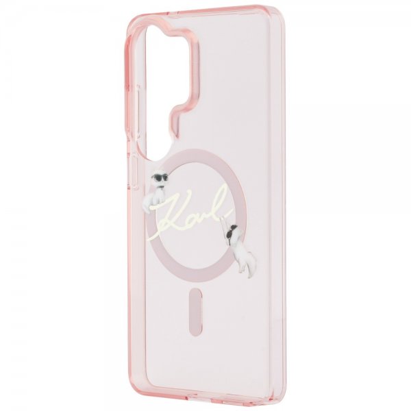 Karl Lagerfeld Samsung Galaxy S26 Ultra Skal Script MagSafe Rosa