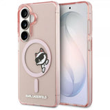 Karl Lagerfeld Samsung Galaxy S26 Skal Choupette Peekaboo MagSafe Rosa