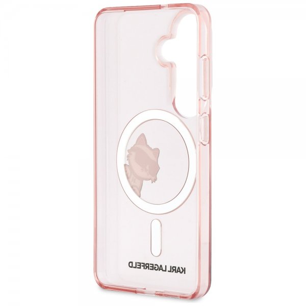 Karl Lagerfeld Samsung Galaxy S26 Skal Choupette Peekaboo MagSafe Rosa