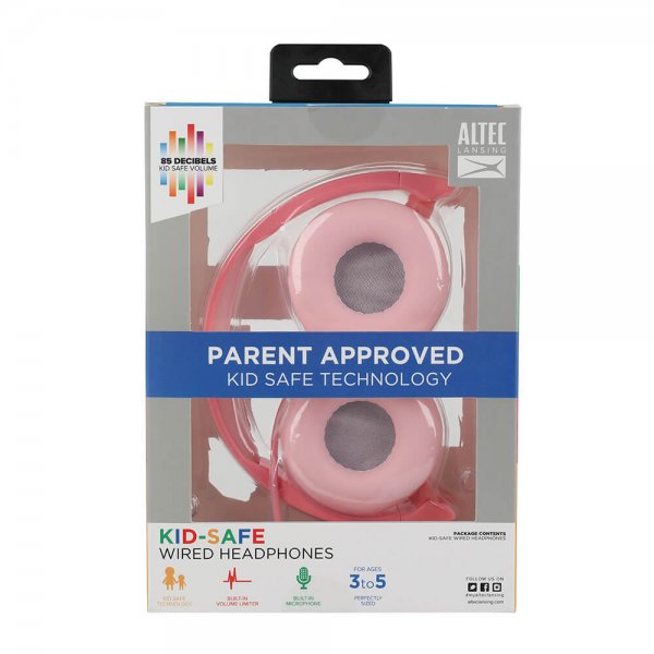 Altec Lansing Hörlurar Barn Trådad On-Ear Rosa