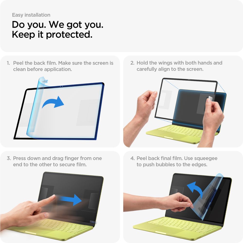 Spigen MacBook Neo 13 Skärmskydd Glas.tR Slim