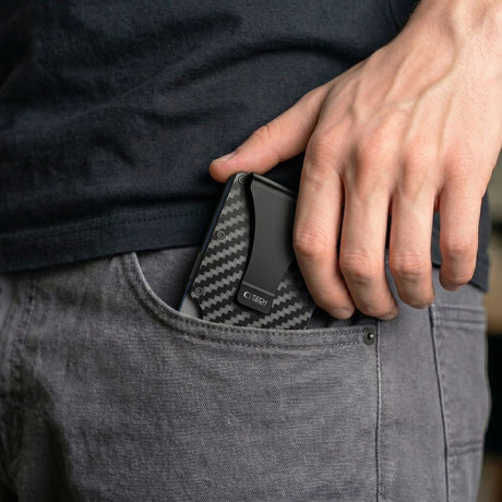 Tech-Protect Plånbok Thorn RFID Kolfiber Svart