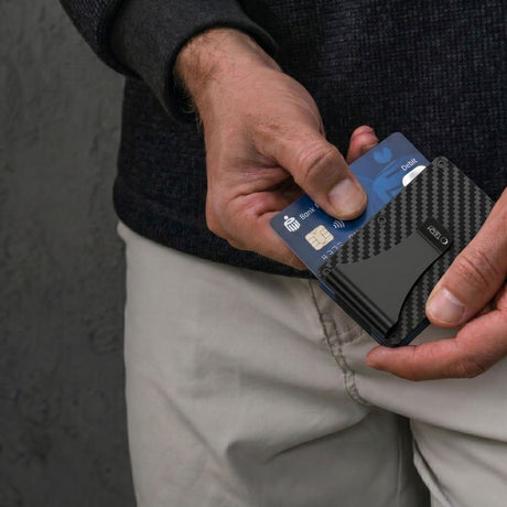 Tech-Protect Plånbok Thorn RFID Kolfiber Svart