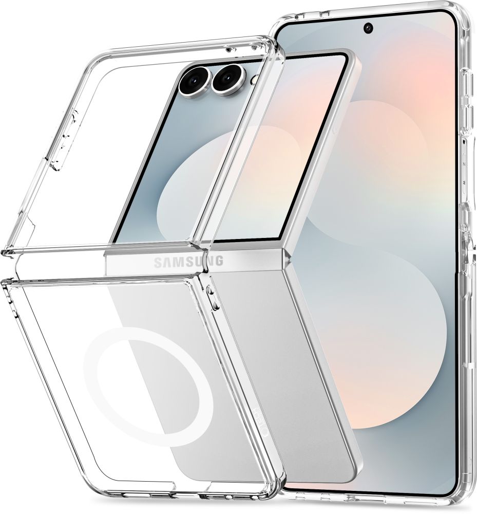 Tech-Protect Samsung Galaxy Z Flip 8 Skal FlexAir Hybrid MagSafe Transparent