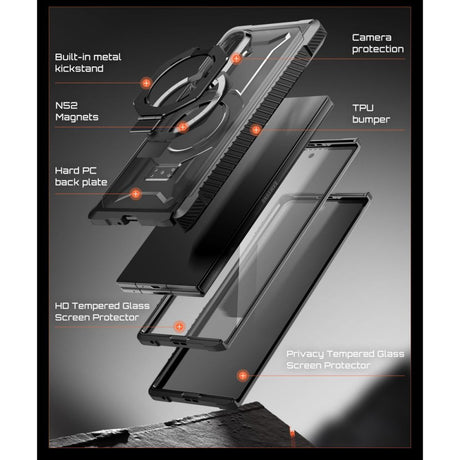 Supcase Samsung Galaxy Z Fold 8 Ultra Skal UB Grip MagSafe Svart
