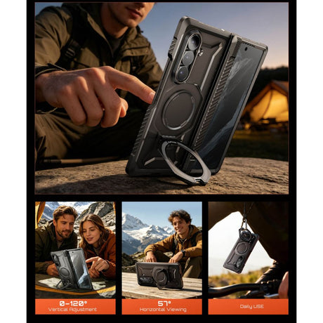 Supcase Samsung Galaxy Z Fold 8 Ultra Skal UB Grip MagSafe Svart