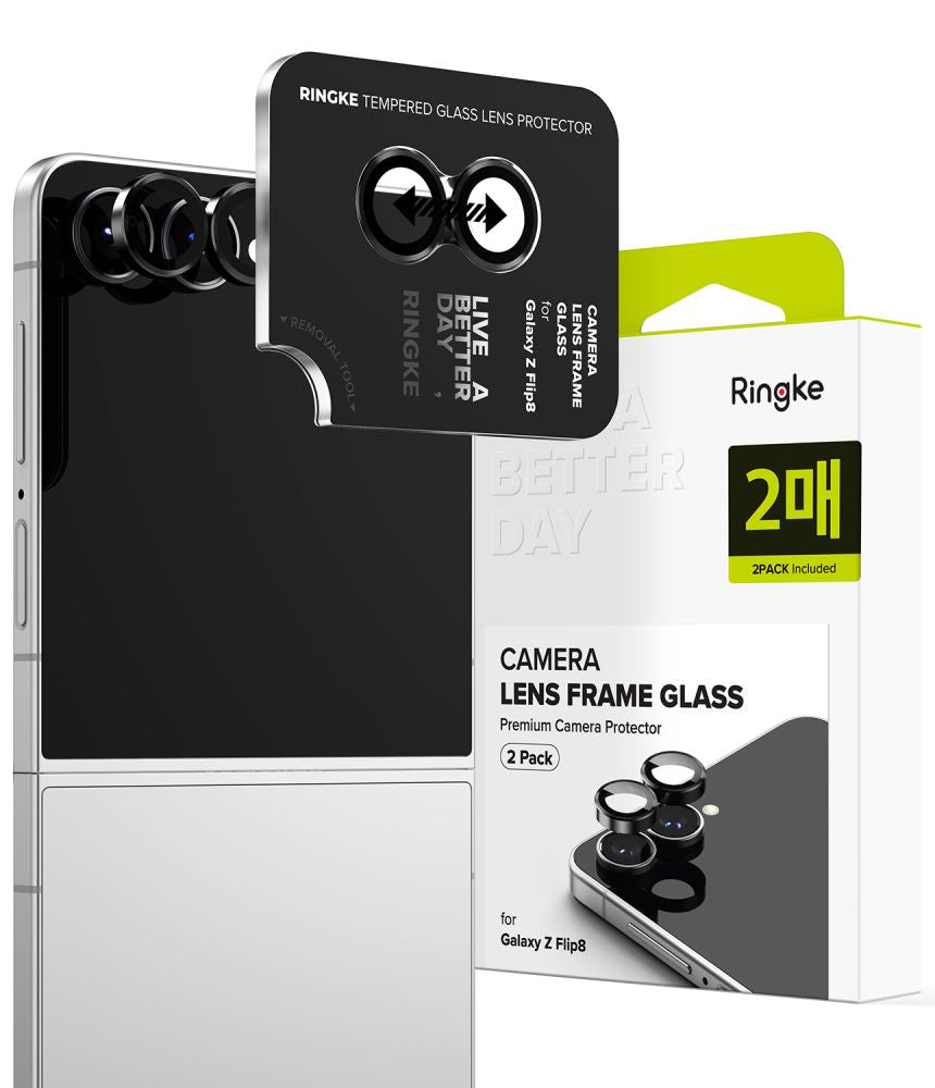 Ringke Samsung Galaxy Z Flip 8 Kameraskydd Camera Lens Frame 2-pack