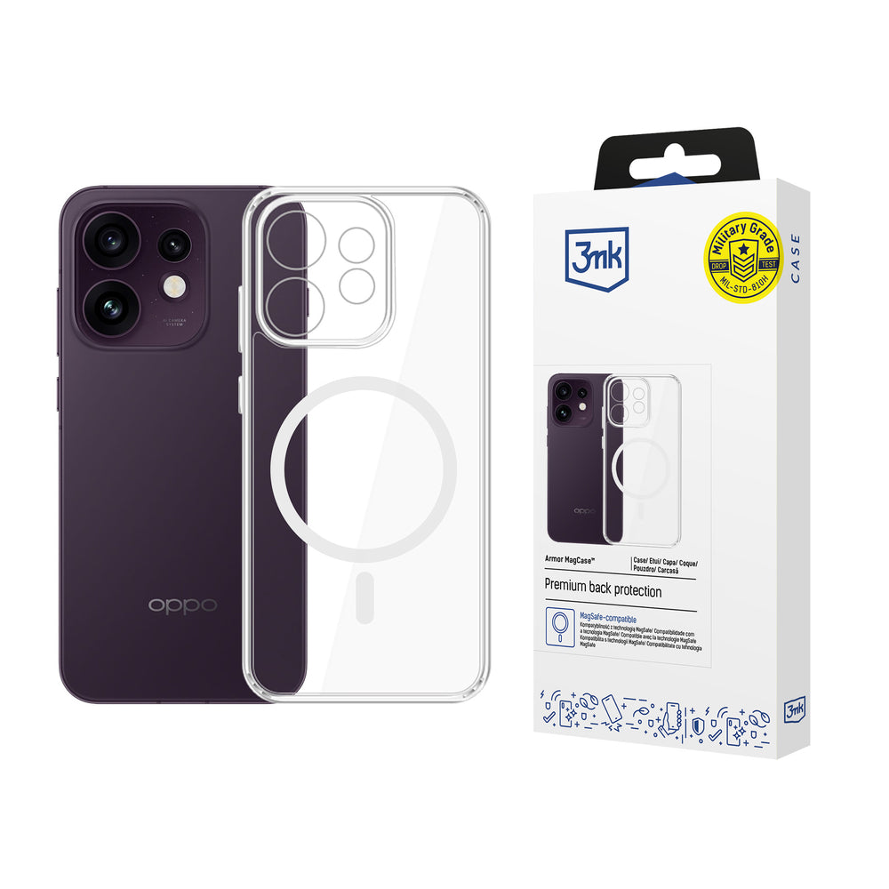 3mk Oppo Reno16 F Skal Armor MagCase Transparent
