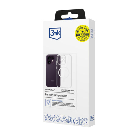 3mk Oppo Reno16 F Skal Armor MagCase Transparent