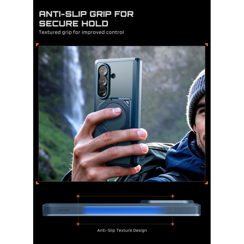 Supcase Samsung Galaxy Z Fold 8 Ultra Skal Aero MagSafe Blå