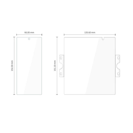 Tech-Protect Samsung Galaxy Z Fold 8 Ultra Skärmskydd Easy Set & Glass Fit 4-pack