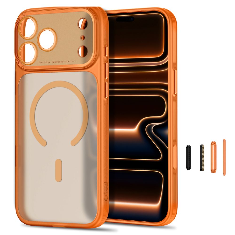 Tech-Protect iPhone 17 Pro Max/iPhone 18 Pro Max Skal MagPrime MagSafe Matt Orange