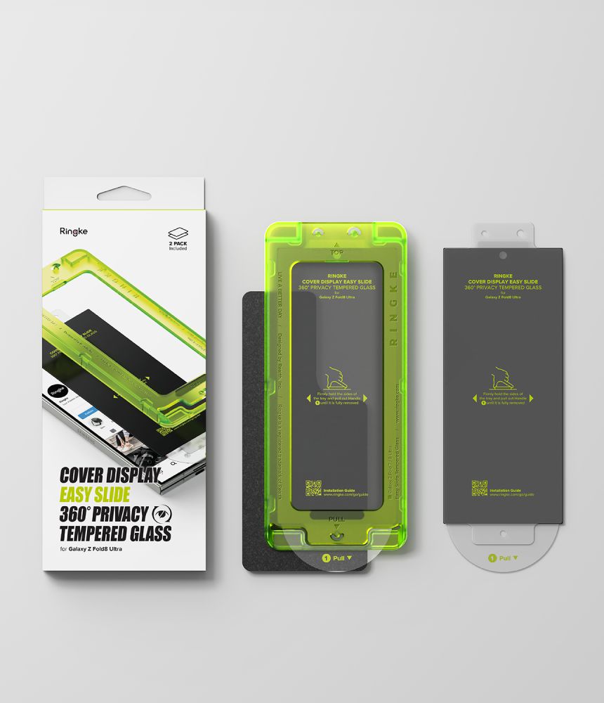 Ringke Samsung Galaxy Z Fold 8 Ultra Skärmskydd Easy Slide Privacy 2-pack