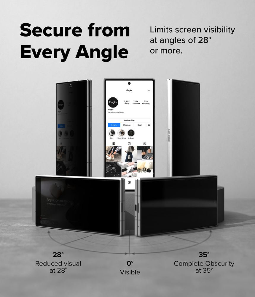 Ringke Samsung Galaxy Z Fold 8 Ultra Skärmskydd Easy Slide Privacy 2-pack