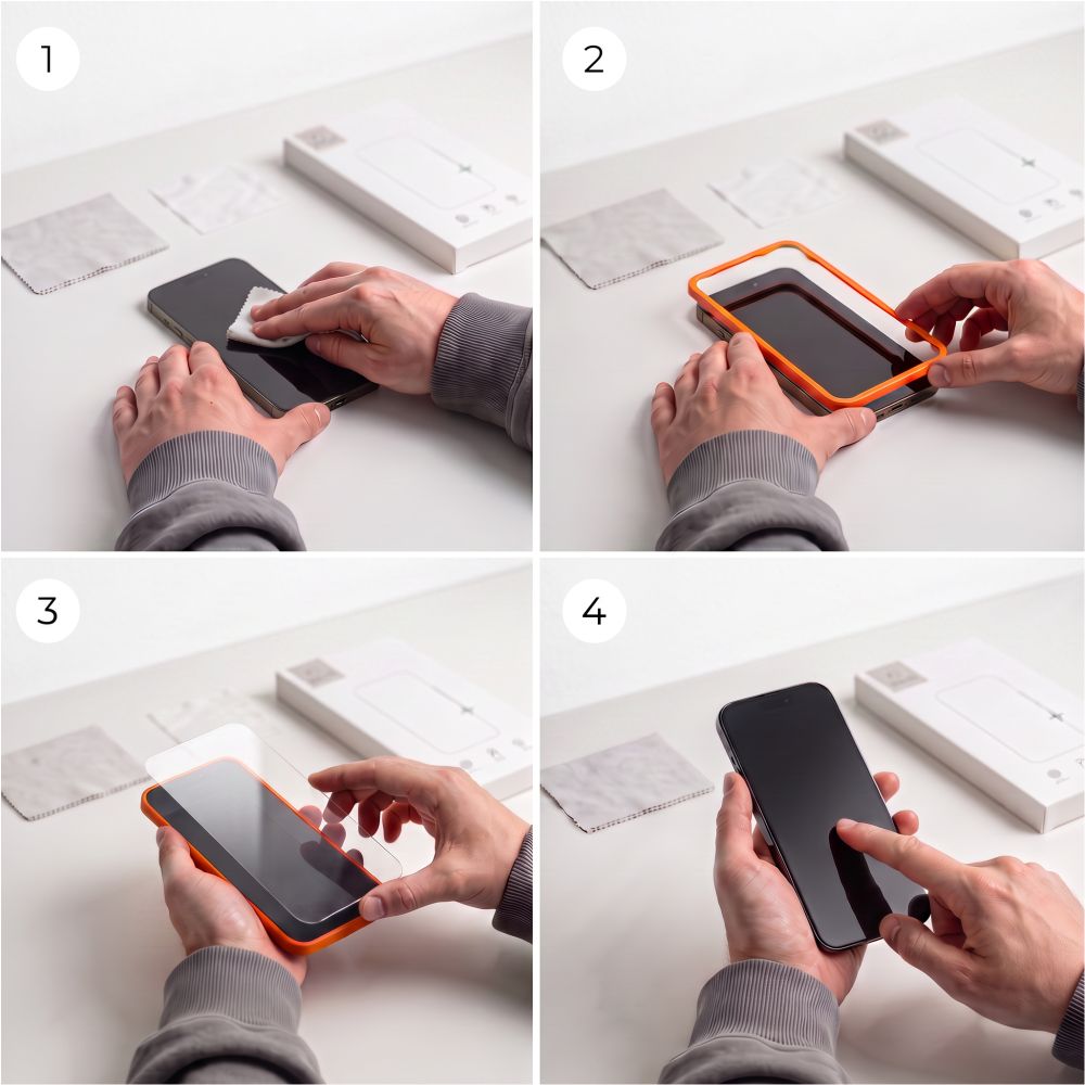 Tech-Protect iPhone 18 Pro Skärmskydd & Kameraskydd Easy Set+ 2-pack