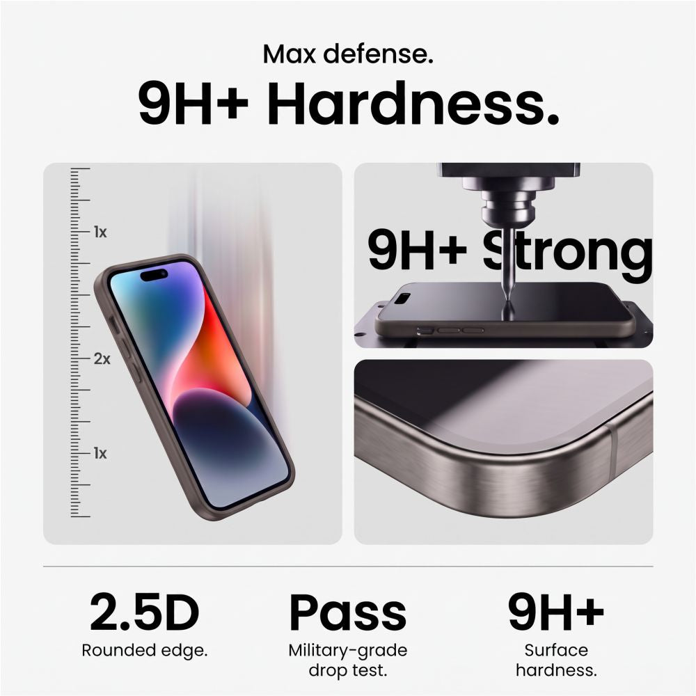 Tech-Protect iPhone 18 Pro Skärmskydd & Kameraskydd Easy Set+ 2-pack