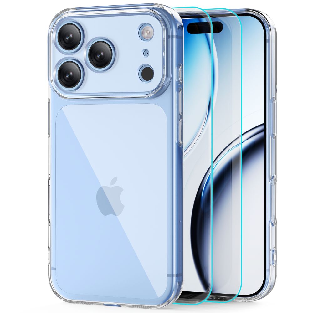 Tech-Protect iPhone 17 Pro/iPhone 18 Pro Skal FlexAir & Skärmskydd 2-pack