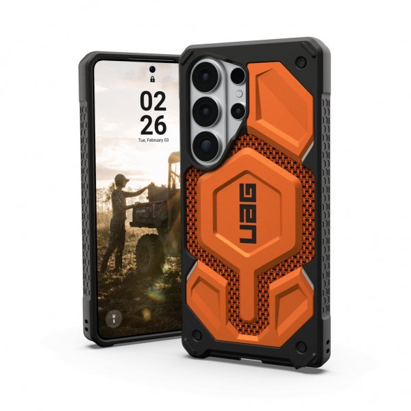 Urban Armor Gear (UAG) Samsung Galaxy S26 Ultra Skal Monarch Pro Kevlar MagSafe Burnt Orange