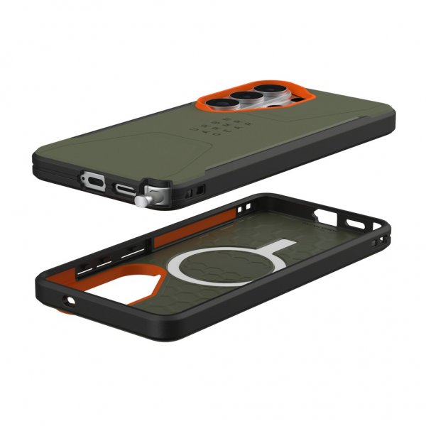 Urban Armor Gear (UAG) Samsung Galaxy S26 Ultra Skal Civilian MagSafe Olive/Orange