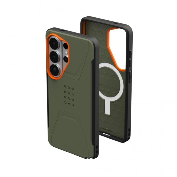 Urban Armor Gear (UAG) Samsung Galaxy S26 Ultra Skal Civilian MagSafe Olive/Orange