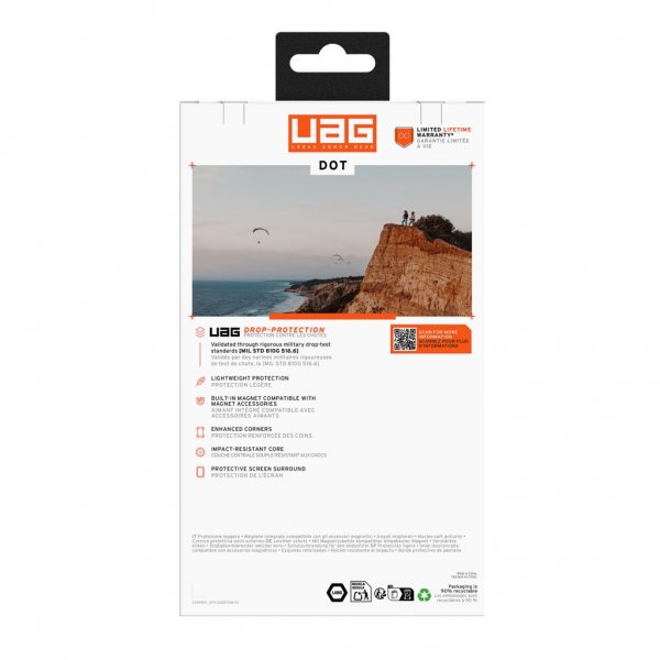 Urban Armor Gear (UAG) Samsung Galaxy S26 Ultra Skal Dot MagSafe True Clear Ice/Ash