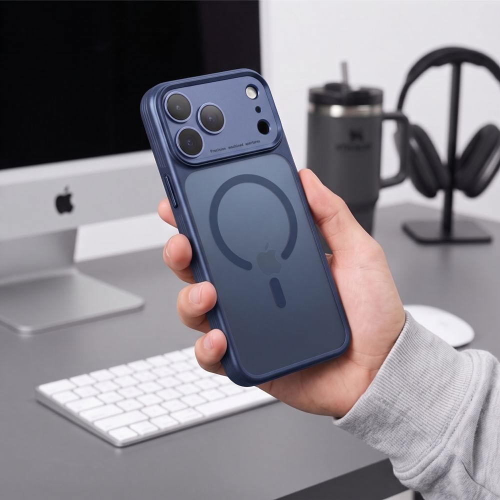 Tech-Protect iPhone 17 Pro Max/iPhone 18 Pro Max Skal MagPrime MagSafe Matt Blå