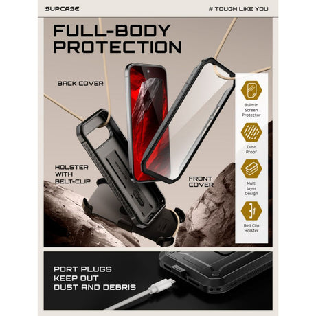 Supcase Google Pixel 11 Pro Skal Unicorn Beetle Pro Svart
